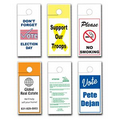 Cardstock Door Hanger (1 Color Front/1 Color Back) 4" x 9"